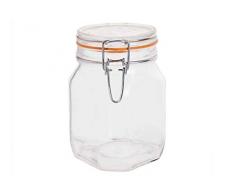 Bormioli Rocco 472233 Einmachglas, Glas, mehrfarbig, 10,6 x 10,6 x 16