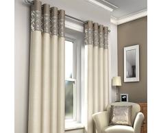 Just Contempo Moderner Ãsenvorhang Vorhang, gefüttert, 228,6 x 182,9 cm â Beige