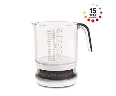 SALTER mechanische Messbecherwaage, 1,5 Liter Messbecher mit Küchenwaage, wiegen & messen, spülmaschinenfest, zum Kochen & Backen, leicht ablesbares, rotierendes Zifferblatt