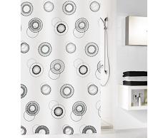 Kleine Wolke 5124185305 Duschvorhang Luna, 180 x 200 cm, schwarz weiß