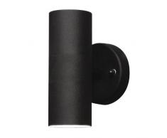Konstsmide Modena 7571-750 Wandleuchte / B: 6cm T: 9cm H: 17cm / IP44 / lackiertes Aluminium / matt-schwarz