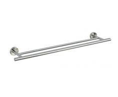 WENKO 19616100 Badetuchstange Duo Bosio matt, Handtuchstange, Edelstahl rostfrei, 60 x 5.5 x 14 cm, Matt