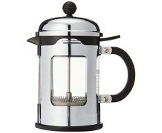 Bodum CHAMBORD Kaffeebereiter (French Press System, Auslaufschutz, Edelstahlrahmen, 0,5 liters) glänzend