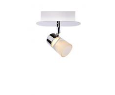 Lucide XANTO-LED - Deckenstrahler Badezimmer - LED - 1x5W 3000K - IP21 - Chrom