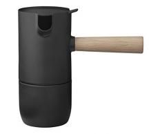 Stelton Collar Espressokocher, Stahl, 17,5 x 10,5 x 16,5 cm, Schwarz