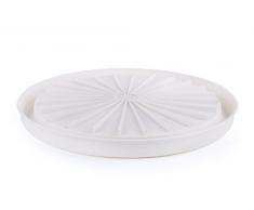 Excelsa Quick Cook Teller Mikrowellengeschirr/songela Mikrowelle, Polypropylene, Tpx, weiß