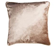 McAlister Textilien Kissenbezug glänzend Samt in Beige 45 x 45 cm ohne Füllung für Samtkissen aus Samt weich edel paspeliert in 11 Farben erhältlich für Sofa, Bett, Couch
