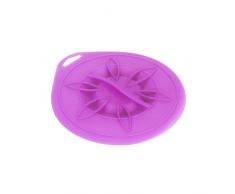 Metaltex Universal Silikon Schale mit Saugnapf Deckel, Pink, 10â16Â cm