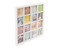 Umbra Gridart 10x10cm Bilderrahmen Collage für 16 quadratische 10x10 Fotos, Illustrationen, Kunst, Postkarten und mehr! Holz, Weiβ