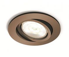 Philips myLiving LED Warmglow Einbauspot Shellbark, 1-flammig, rund, kupfer