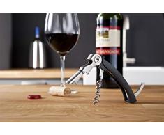 Vacu Vin Waiter`s Kellnermesser, Edelstahl, Schwarz, 18x4x4 cm