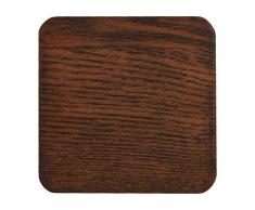 CREATIVE TOPS Naturals Eschenfurnier Getränke Untersetzer, 10,5 x 10,5 cm (4 Stück), Holz, braun, 10,5 x 10,5 x 0,5 cm
