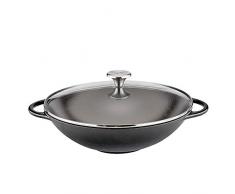 Küchenprofi Wok Glasdeckel-Kp415001030 Woks & Wokpfannen, Glas, Schwarz, 30 cm