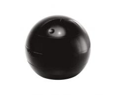 Spirella Kosmetikorganizer Bowl Beauty Aufbewahrungsbox für Make Up und Schmuck mit 3 Fächern 16x14cm Schwarz