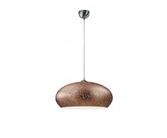 Trio Leuchten Pendelleuchte, Metall, E27, kupferfarbig, 50 x 50 x 150 cm