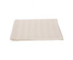 LinenMe 70 x 130 cm Badetuch Weiss Gestreift Gerstenkornbindungsqualität Leinen Lucas 0007302