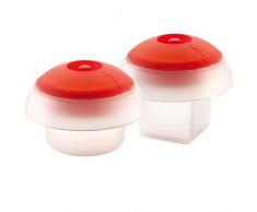 Lékué - Eierkocher OVO 2er-Set trans. (Wü.+Zyl.)