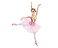 Kurt Adler YAMC7994 Dekofigur Ballerina, Kunstharz, 15 cm