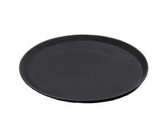 Carlisle 1600GR004 Griptite Tablett aus Fiberglas, rund, 40,64cm, schwarz