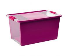 Kiss Kis Aufbewahrungsbox Bi Box 40 Liter in violett-transparent, Plastik, 55x35x28 cm
