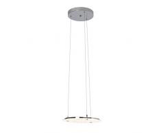 Brilliant Riverside Pendelleuchte, 6-flammig, höhenverstellbar, LED integriert, 1x 28,7 W, 1600lm, 4000K, Metall Kunststoff, chrom/weiß G93453/75