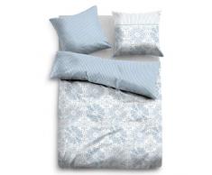 TOM TAILOR 0069842 Satin Bettwäsche Garnitur mit Kopfkissenbezug (Baumwolle) 1x 155x200 cm + 1x 80x80 cm, kirschrot