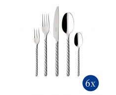 Villeroy & Boch - Montauk Tafelbesteck, 30 tlg., für bis zu 6 Personen, Edelstahl, spülmaschinengeeignet