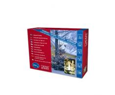 Konstsmide 2002-000 Baumkette mit Topbirnen / für Außen (IP44) / 230V Außen / 20 klare Birnen / grünes Kabel