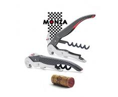 Pulltex Korkenzieher, Doppelhebel clickcut Monza grau