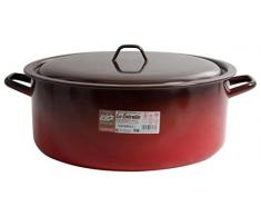 esmaltaciones der Stern Feuer Schmortopf emailliert mit Deckel, 36 cm, 15 L