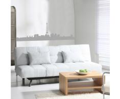 Indigos 4052166103268 Wandtattoo w519 Skyline Paris Wandaufkleber 96 x 31 cm, silber