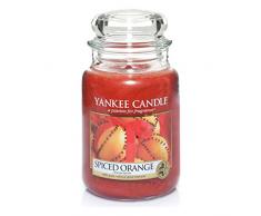 Yankee Candle Duftkerze im großen Jar, Spiced Orange, Brenndauer bis zu 150 Stunden