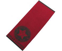 aqua-textil Halifax Saunatuch 80 x 200 cm Bordeaux anthrazit Baumwolle Strandlaken Frottee Badetuch Handtuch