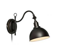 Markslöjd 104636 Wandstrahler, Metall, E27, 18,5 x 29 cm, schwarz