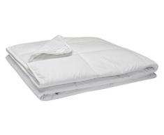 Pikolin Home - Steppdecke / Mikrofaserfüllung, contra-allergen, Perkal 100% Baumwolle, Frühling-Sommer, 125 gr/m², weiβ, 180 x 220 cm, Bett 100/105