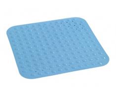 WENKO 18946100 Duscheinlage Tropic Blue - Rutschstopp, Saugnäpfe, Kunststoff, Blau