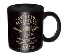 empireposter Avenged Sevenfold - Sieze The Day 666 - Keramik Tasse Mug Becher - Ø8,5 H9,5 cm