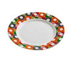 Maxwell & Williams Abstraction Teller, Porzellan, weiß, bunt, 21 cm