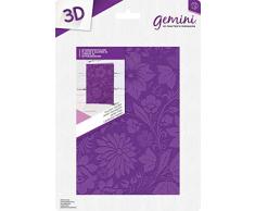 Crafters Companion GEM-EF5-3D-CGARD Gemini 3D Prägung Ordner Landgarten 12,7 x 17,8 cm, Plastic, Country Garden, 5 x 7