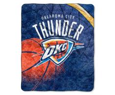 Offiziell lizenzierte NBA Reflect Sherpa auf Sherpa Überwurf, Mehrfarbig, 127 x 152,4 cm, Herren Damen Mädchen Jungen Unisex-Erwachsene, Oklahoma City Thunder, 50x60-Inch
