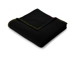 biederlack Chill Time Decke, Baumwollmischung, schwarz, Doppelbett, 200 x 150 cm