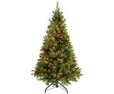 WeRChristmas Beleuchteter viktorianischer Tannenbaum mit 300 warmweißen LED-Lichtern, 1,5 m, Grün, grün, 5 ft/1.5 m