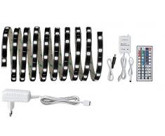 Paulmann 703.22 Function YourLED Basisset 3m RGB 17,8W 230/12V Niedervolt 24VA Schwarz Kunststoff 70322 Lichtband Lichtstreifen Lichtschlauch