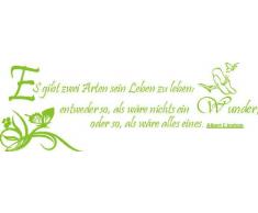 INDIGOS 4051719336542 Wandtattoo, Vinyl, lindgrÃ¼n, 60 x 10 x 10 cm