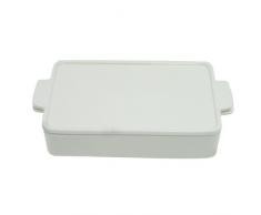 Better & Best 2071141 Wende-Quelle Tisch rechteckig klein mit Deckel, weiß