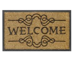 HMT 171084 Bombay Welcome Ornamenten Kokos Fußmatte, 45 x 75 cm