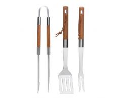 Sagaform 3-teiliges Grillbesteck aus Bambus