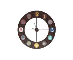 Stylefurniture Moderne Wanduhr aus Metall, bunt, 100 x 2 x 100 cm