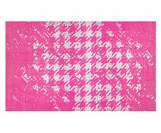 LifeStyle-Mat Designer Fussmatte Haustür – Fussmatten rutschfest und waschbar – Schmutzfangmatte/Fussabstreifer – PINK 67x110cm