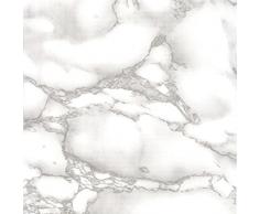 Venilia Klebefolie Marmor, Dekofolie, Möbelfolie, Tapete, selbstklebende Folie, PVC, grau, 95µm (Stärke: 0,095 mm), 53357, 45 x 200 cm